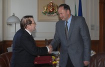 Михаил Миков, среща. Люк Монтание, 21 окт. 2013