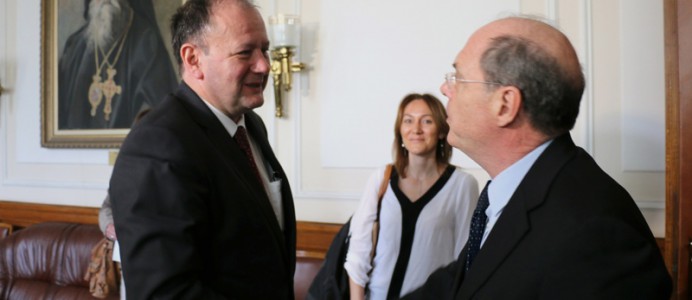 Среща на Михаил Миков с вицепредизента на Европейския съюз за радио и телевизия Клаудио Капон - 26 март 2014 г.
