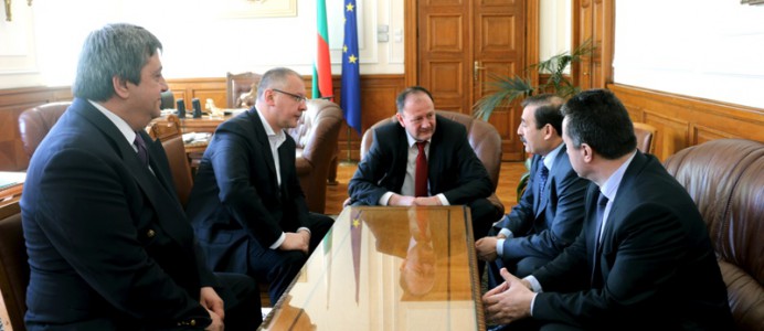 Председателят на Народното събрание Михаил Миков се срещна с председателя на Асоциацията на българите в Украйна и депутат в парламента на Украйна Антон Киссе - 21 март 2014 г.