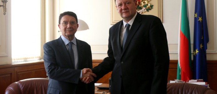 Срещата на председателя на Народното събрание Михаил Миков с генералния секретар на Световната организация по туризъм към ООН Талеб Рифай - 28 май 2014 г.