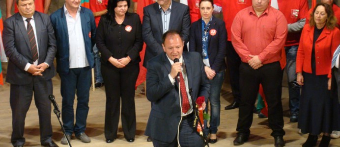 Михаил Миков на посещение във Враца в рамките на кампанията за Избори 2014 - 23 септември 2014 г.
