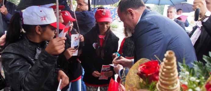 Председателят на БСП и водачът на листата на Коалиция БСП ЛЯВА БЪЛГАРИЯ Атанас Мерджанов посетиха Ямбол и Елхово - 26 септември 2014 г.