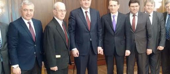 Михаил Миков на среща със Сергей Наришкин - 17 март 2015 г.