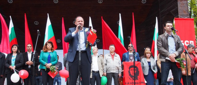 Михаил Миков - митинг за 1 май 2015 г.