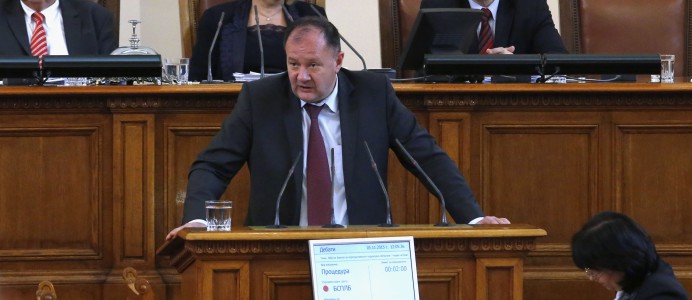 Михаил Миков в парламента - 5 ноември 2015 г.