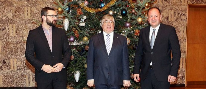 На прием в посолството на Русия с Негово превъзходителство посланик Анатолий Макаров и народния представител Стоян Мирчев - 29 декември 2016 г.